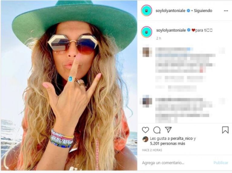 Singular gesto de Loly Antoniale luego de la explosiva versión de que habría dejado a Rial por Baclini: "Para ti"