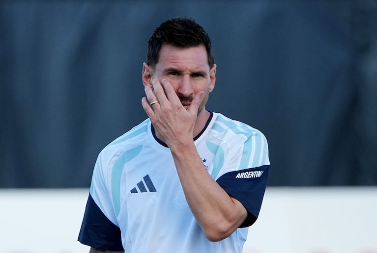 Soccer Football - FIFA World Cup 2026 - Argentina Training - Sporting KC Training Centre, Kansas City, Kansas, U.S. - June 15, 2026 Argentina's Lionel Messi during training IMAGN IMAGES via Reuters/Denny Medley