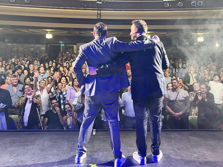 ¡Socios en Uruguay! Rodrigo Lussich y Adrián Pallares estrenaron su show en Montevideo y Colonia