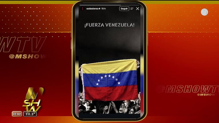 Soda Stereo se sumó a las ayudas por la tragedia de Venezuela (Foto: captura de Mshow).