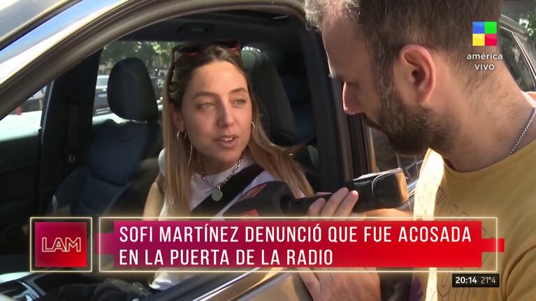 Sofi Martínez reveló que sufrió acoso a la salida de su trabajo: “Nunca me había pasado”