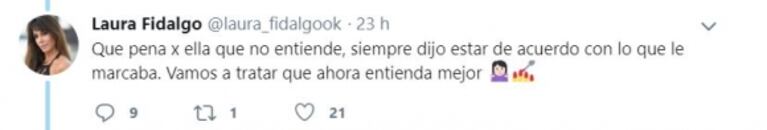 Sofi Morandi criticó a Laura Fidalgo y la bailarina salió filosa al cruce: "Qué pena por ella que no entiende"