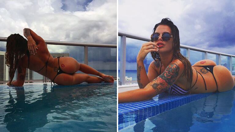 Sofía Clerici, diosa total en la arena de Miami. Foto: @SofiaClerici e Instagram.com/sofiaclericiok