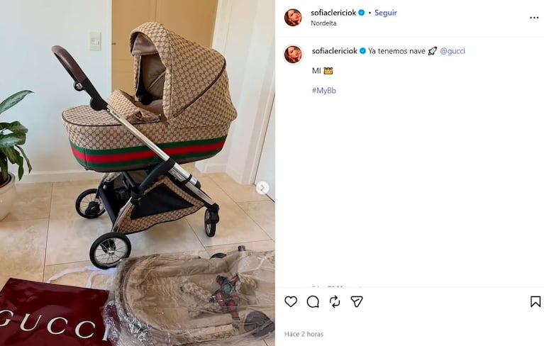 Sofía Clerici está embarazada (foto de instagram)