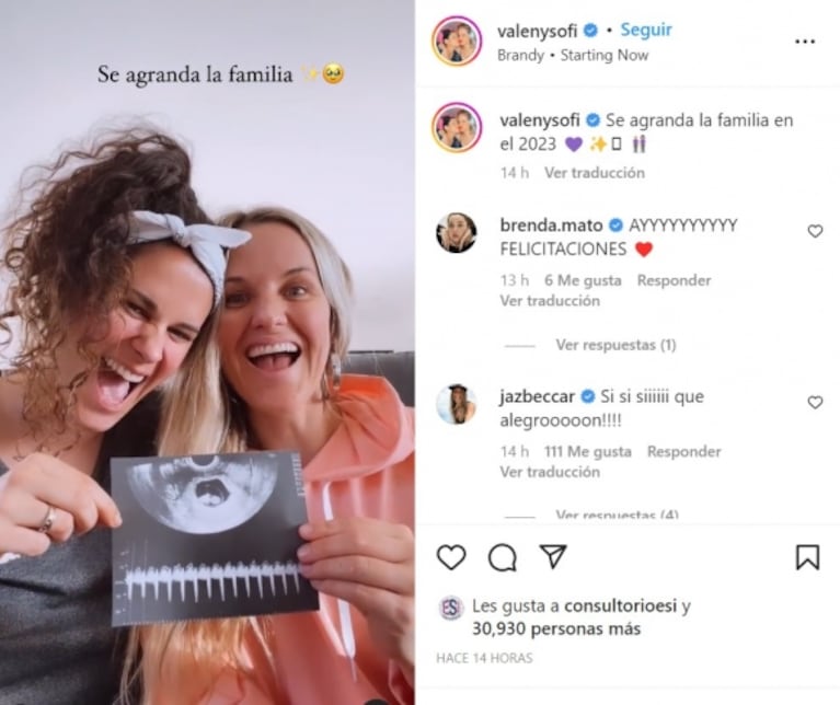 Sofía Elliot y Valentina Godfrid anunciaron emocionadas que van a ser mamás: "Se agranda la familia"