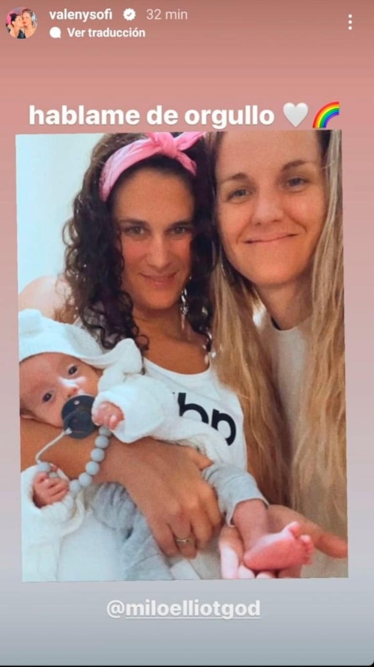 Sofía Elliot y Valentina Godfrid presentaron en sociedad a su hijo Milo:  "El guerrero más grande"