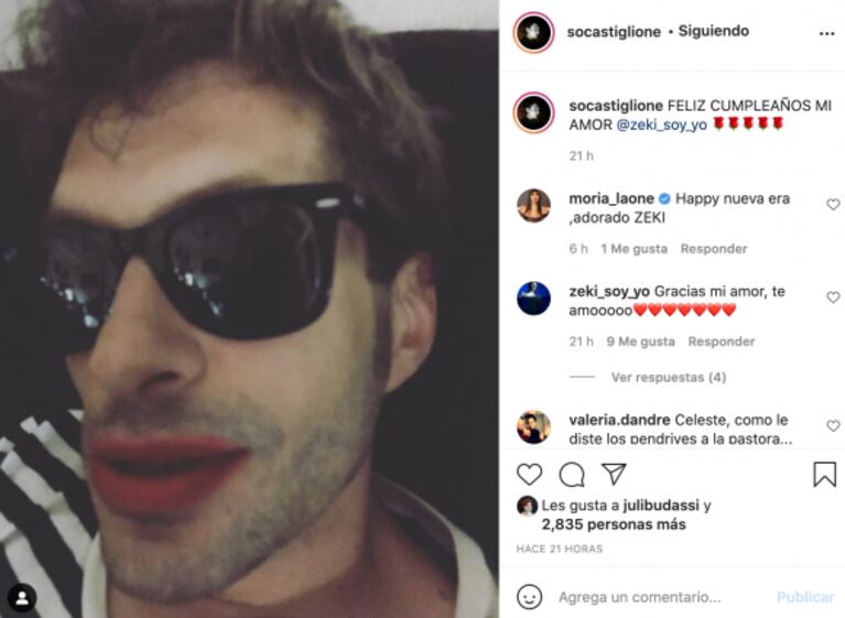 Sofía Gala le dedicó a su novio, Zeki Fernández, un tierno saludo por su cumple: "Feliz cumpleaños, mi amor"