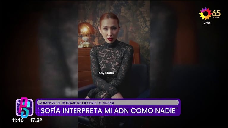 Sofía Gala será Moria en la biopic de la One (Foto: captura de eltrece).