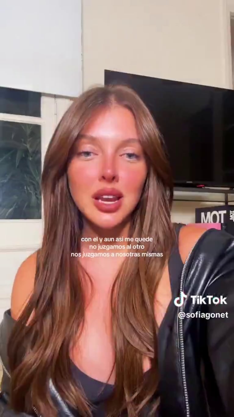Sofía Gonet en sus redes sociales (Foto: captura de TikTok).