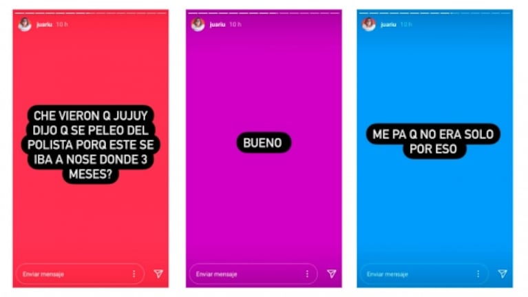 Sofía "Jujuy" Jiménez aseguró que se separó del polista porque se iba de viaje ¡pero una foto dice lo contrario!: "¿Él volvió con la ex, Chule?"