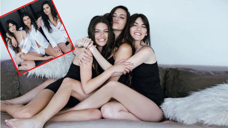Sofía Jujuy Jiménez y sus hermanas Pilar e Inés. (Foto: revista Gente)
