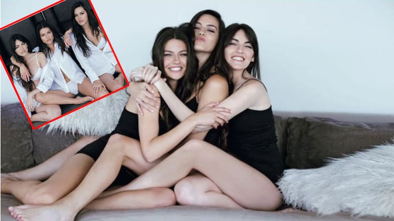 Sofía Jujuy Jiménez y sus hermanas Pilar e Inés. (Foto: revista Gente)