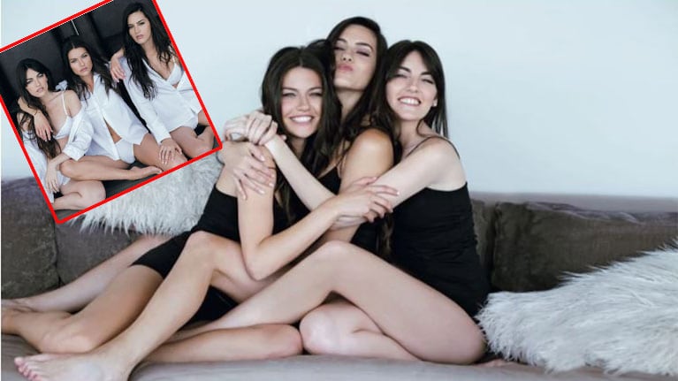 Sofía Jujuy Jiménez y sus hermanas Pilar e Inés. (Foto: revista Gente)