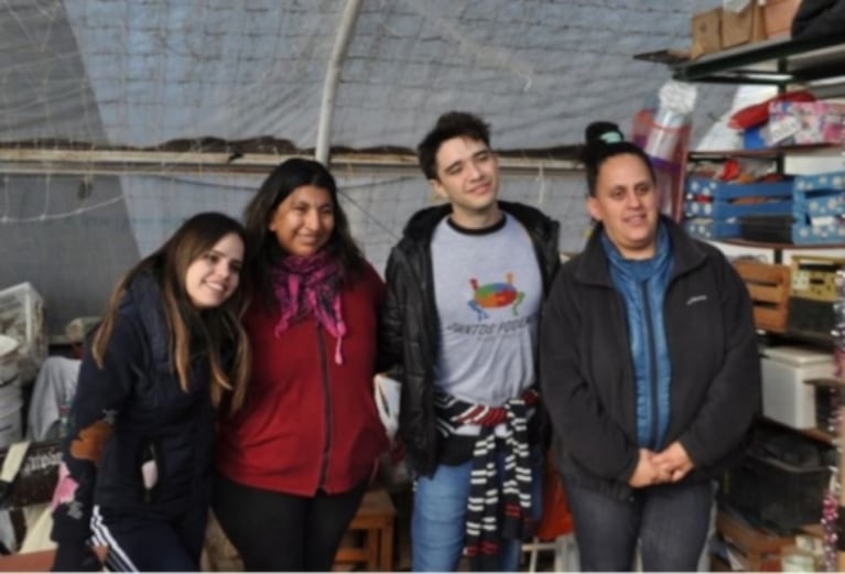 Sofía Morandi y Julián Serrano visitaron la asociación de Puerto Madryn, que cumple su sueño gracias a haber ganado Bailando 2018