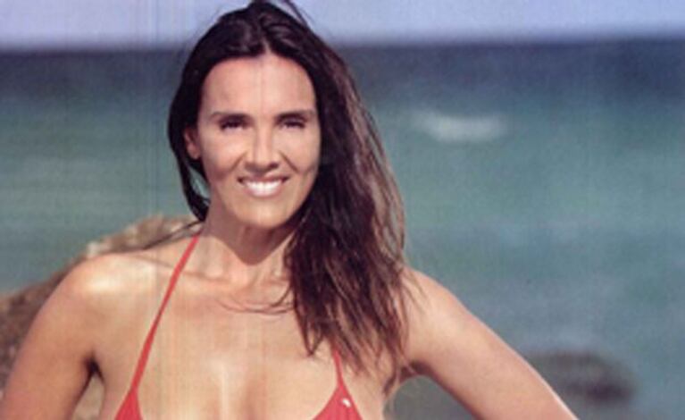 Sofía Oleksak, en una producción de fotos para la revista Gente. 