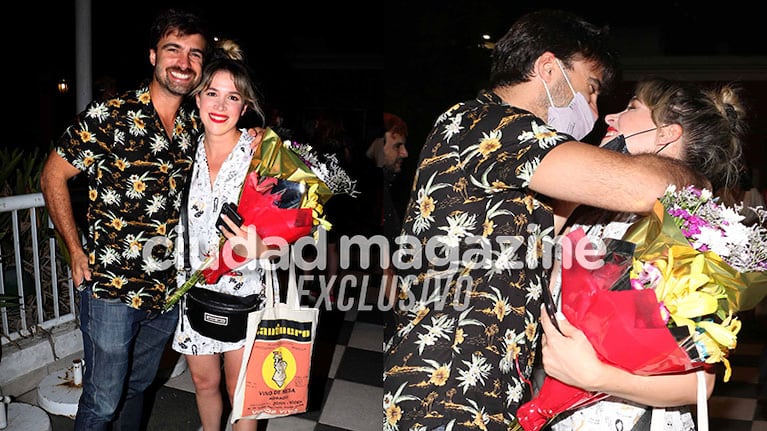 Sofía Pachano estrenó obra y Santiago Ramundo estuvo ahí para apoyarla (Fotos: Movilpress).