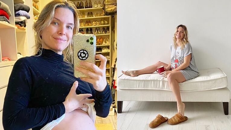 Sofía ya se puso a decorar el cuarto de su beba que viene en camino.