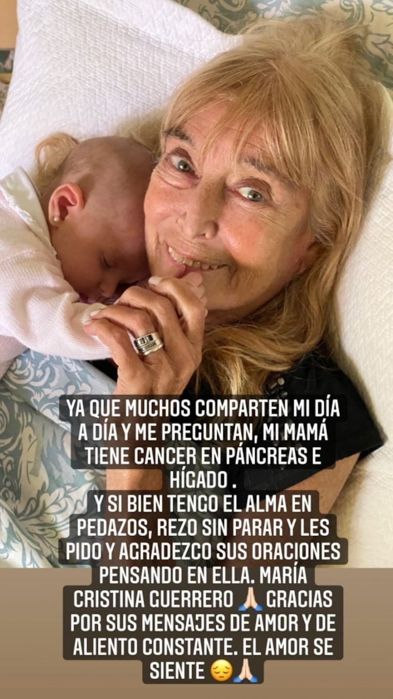 Sofía Zámolo confesó que su mamá tiene cáncer de hígado y páncreas: "Tengo el alma en pedazos"