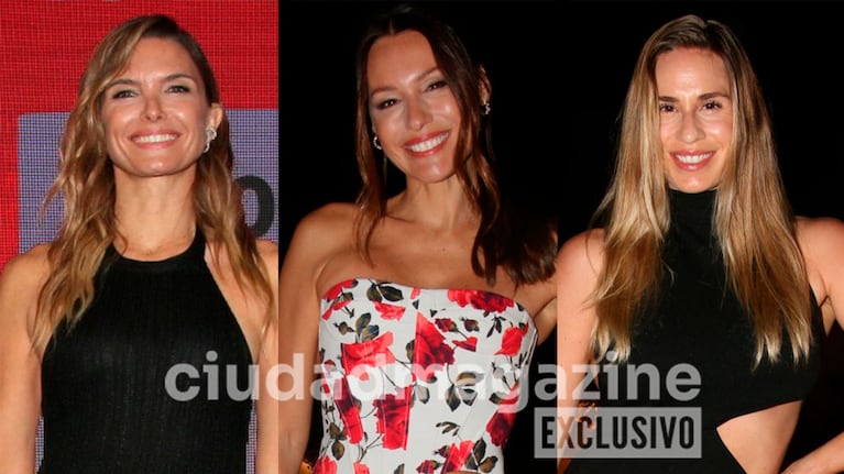 Sofía Zámolo, Pampita y Julieta Puente en una cena solidaria (Fotos: Movilpress).