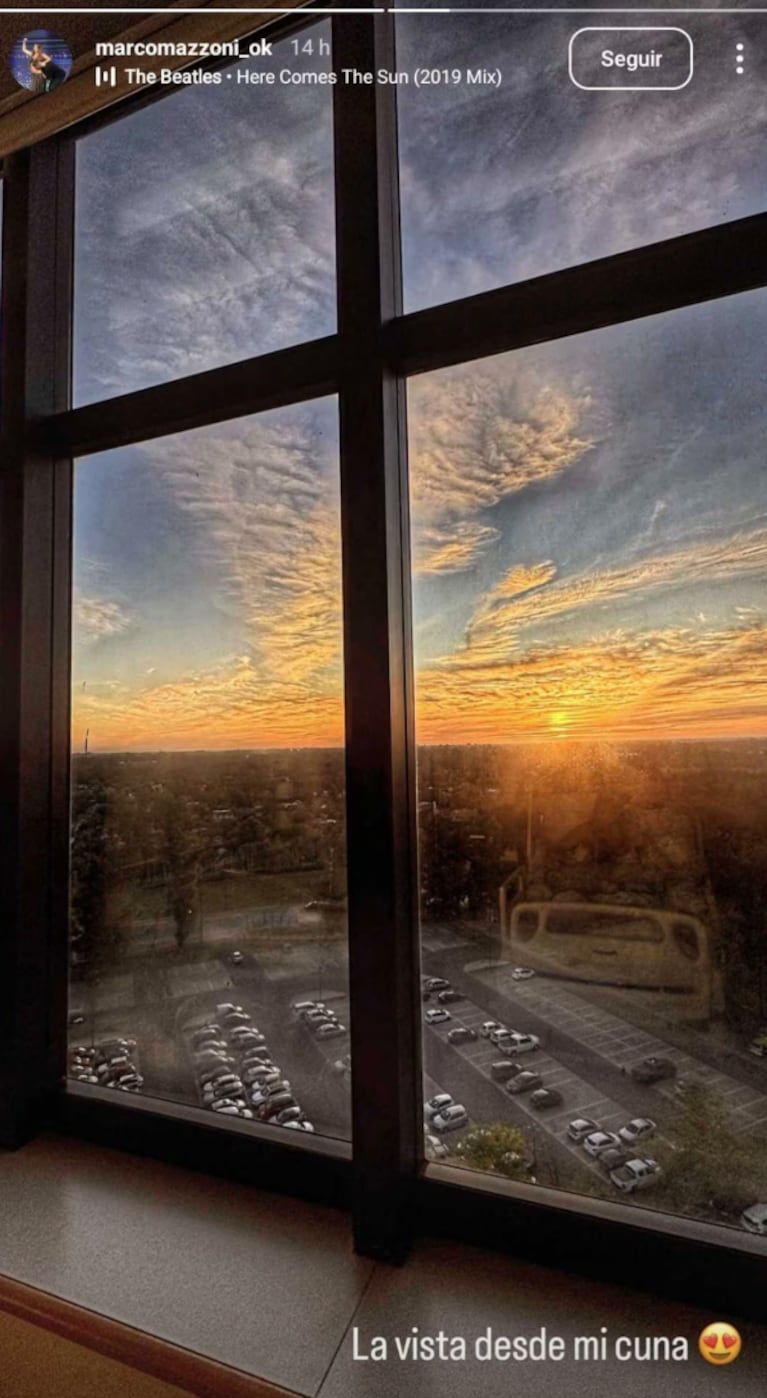 Sol Pérez compartió una llamativa foto de Marco. Foto: IG |marcomazzoni_ok