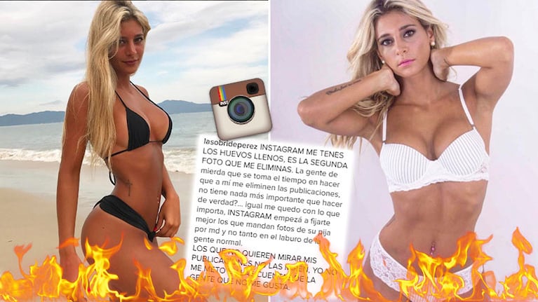 Sol Pérez explotó contra Instagram por censurarle una foto hot.