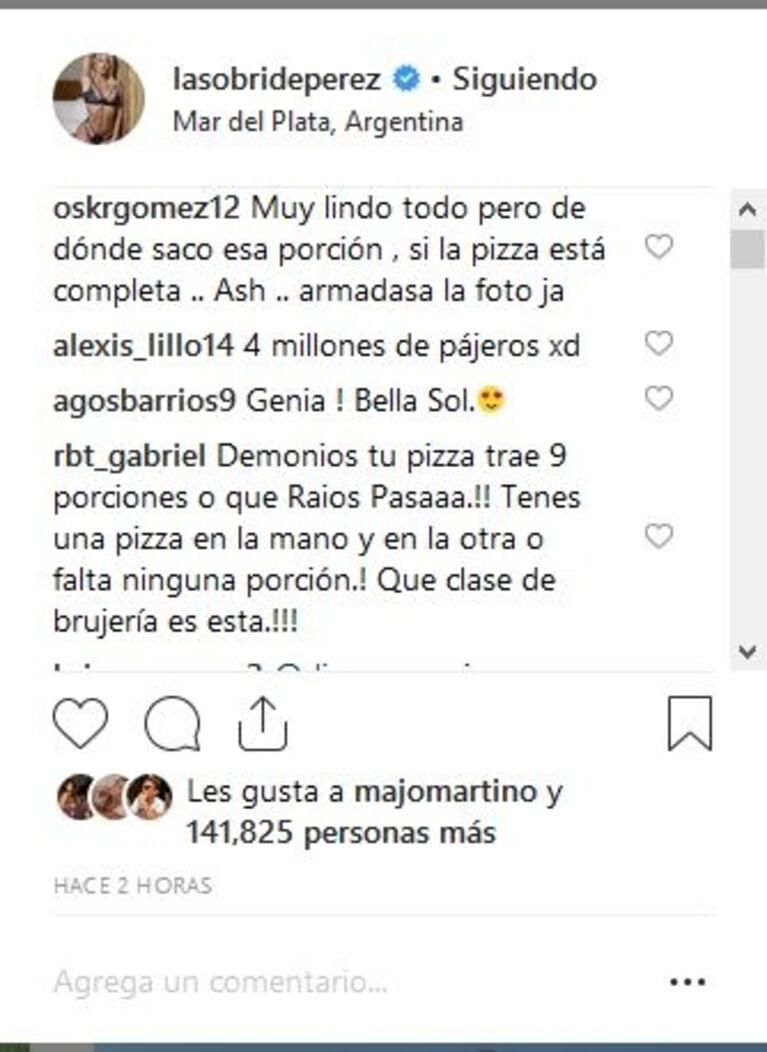 Sol Pérez festejó con esta foto sus 4 millones de seguidores en Instagram: descubrí qué error hay en la imagen