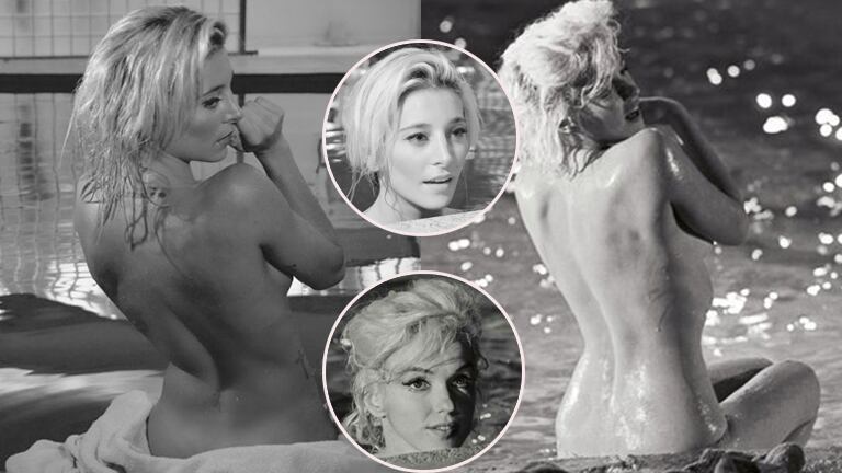 Sol Pérez jugó a ser Marilyn Monroe junto a Cristina Pérez.