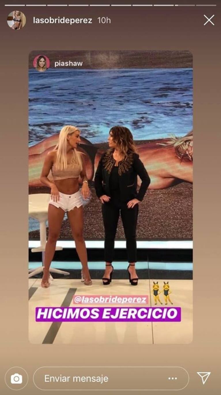 Sol Pérez le enseñó a Pía Shaw a hacer sentadillas: ¡exigentes ejercicios y muchas risas al aire!