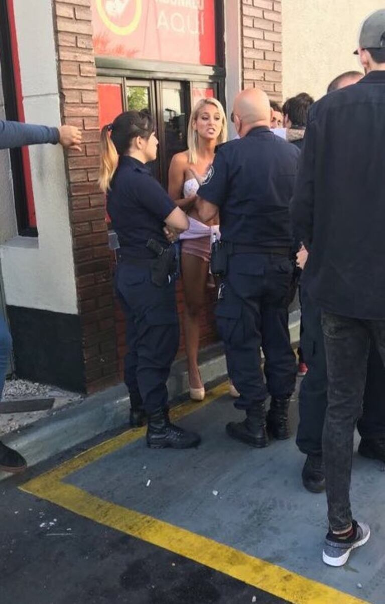 Sol Pérez, testigo de un episodio de violencia en la madrugada: "Unos pibes se agarraron a piñas y vino la policía"