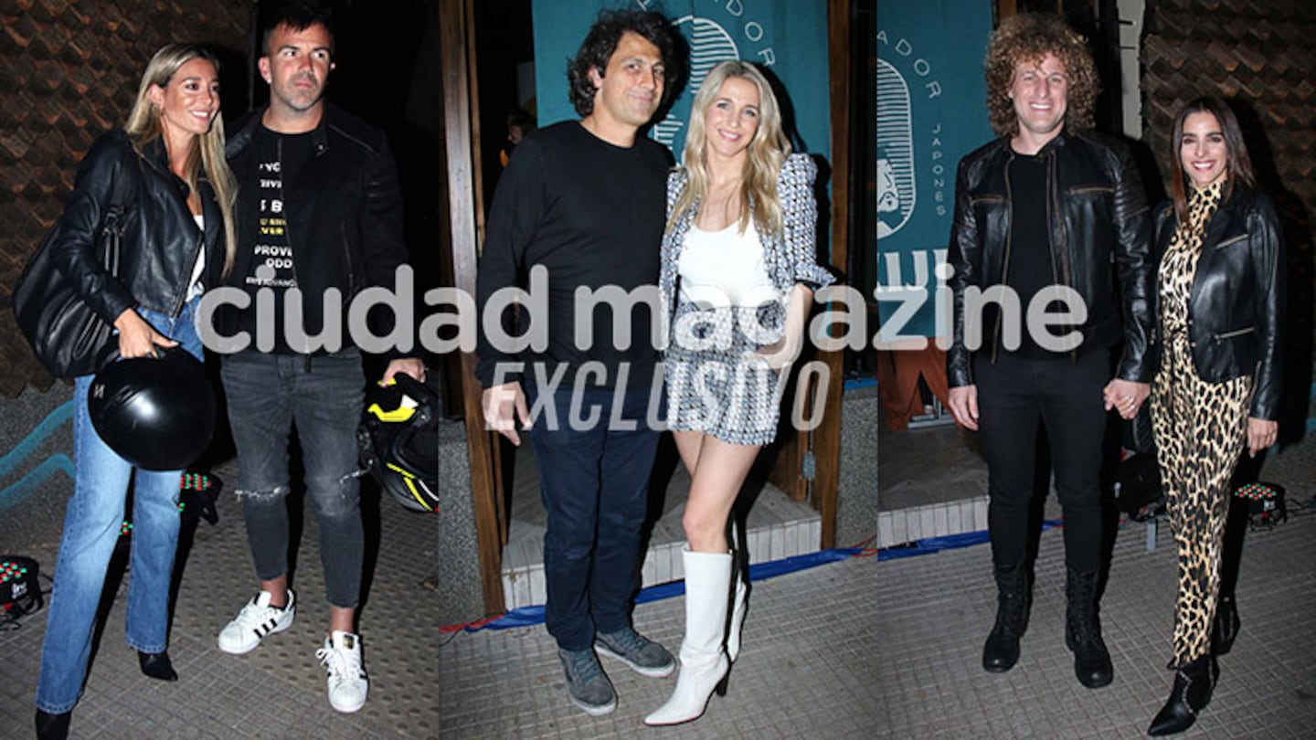 Sol Pérez y Soledad Fandiño con sus novios, Gabriela Sari y Darian Rulo Schijman en Palermo Hollywood (Fotos: Movilpress).