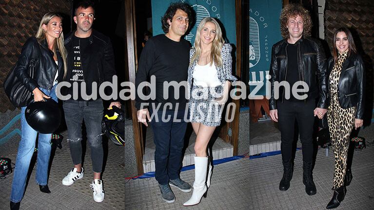 Sol Pérez y Soledad Fandiño con sus novios, Gabriela Sari y Darian Rulo Schijman en Palermo Hollywood (Fotos: Movilpress).