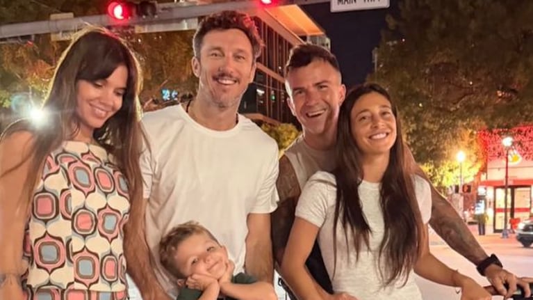 Sol Pérez y su familia salieron en Miami con Pico Mónaco, su esposa y sus hijos | Créditos: Instagram @lasobrideperez