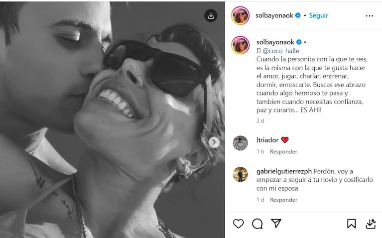 Soledad Bayona en Instagram.