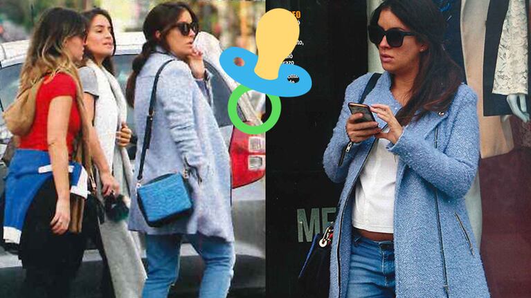 Soledad Rodríguez lució su pancita de embarazada de seis meses (Fotos: Paparazzi).
