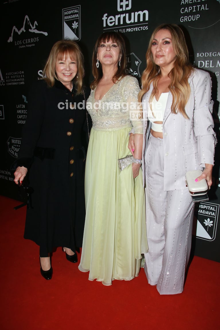 Soledad Silveyra, Marcela Tauro en la Gala del Hospital Rivadavia (Foto: Movilpress).