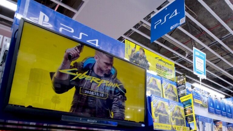 Sony retira Cyberpunk 2077 de PlayStation Store “hasta nuevo aviso”. Foto: AFP.