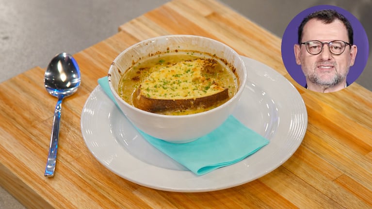 Sopa de cebolla, por Christophe Krywonis