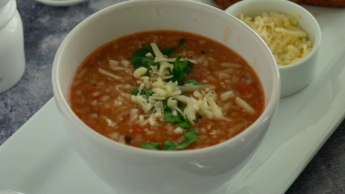 sopa, lentejas, tallarines
