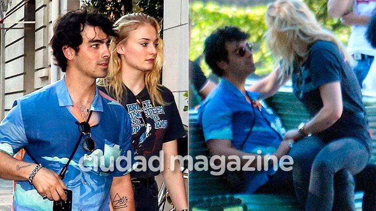 Sophie Turner y Joe Jonas, enamorados en París (Fotos: Grosby Group)