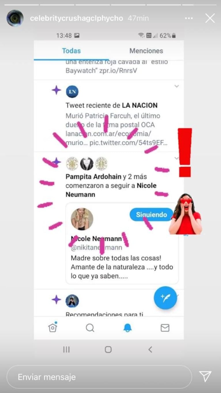 Sorprendente reacción de Pampita en las redes sociales, tras la inesperada defensa de Nicole Neumann