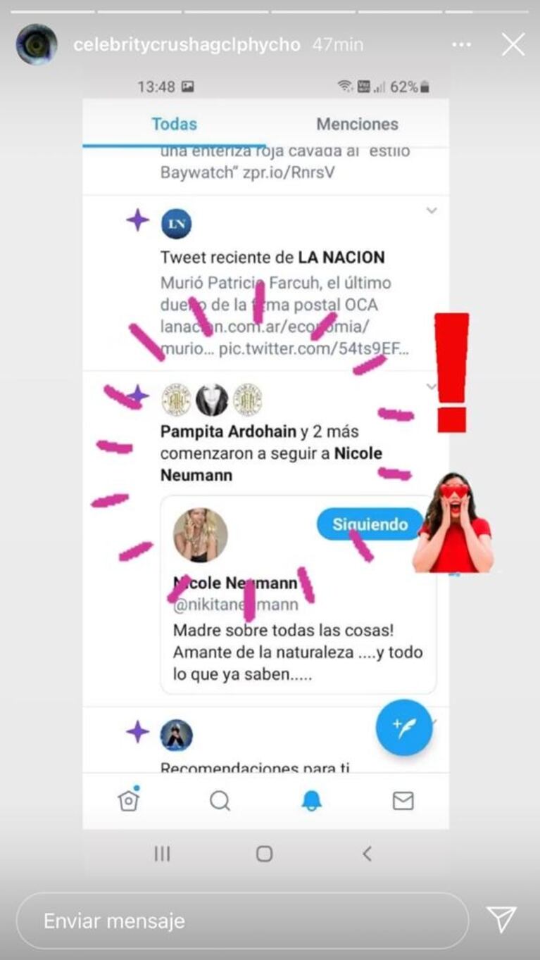 Sorprendente reacción de Pampita en las redes sociales, tras la inesperada defensa de Nicole Neumann