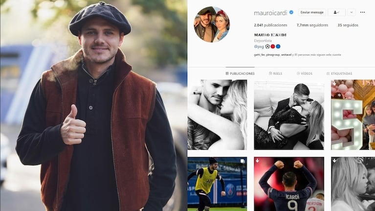 Sorpresiva reaparición de Mauro Icardi en Instagram (Fotos: Instagram)