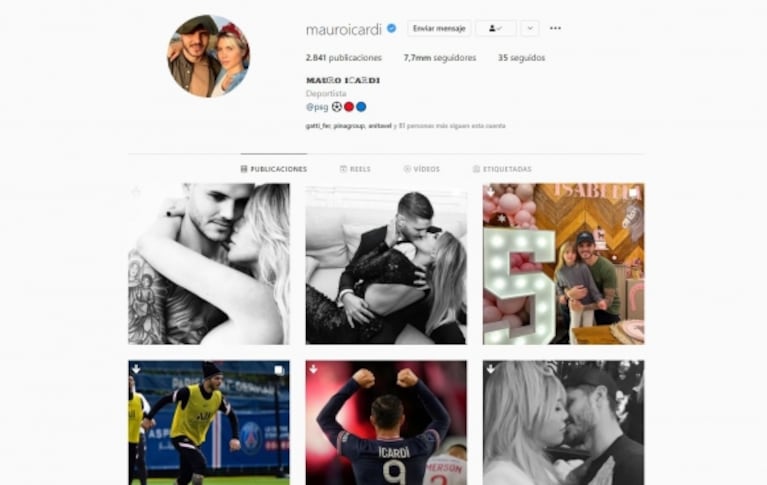 Sorpresiva reaparición de Mauro Icardi en las redes: reabrió su cuenta de Instagram y conservó las fotos con Wanda Nara