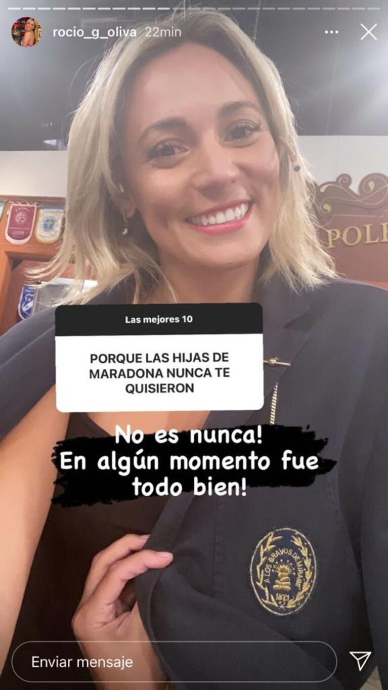 Sorpresiva respuesta de Rocío Oliva cuando le preguntaron por qué Dalma y Gianinna nunca la quisieron: "En algún momento estuvo todo bien"