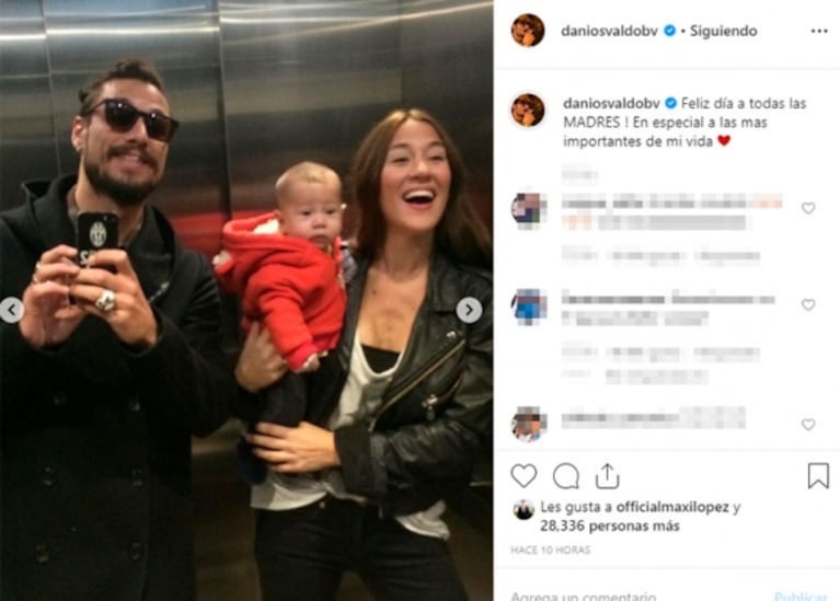 Sorpresivo posteo de Daniel Osvaldo para Jimena Barón en el Día de la Madre con fotos de su pasado juntos