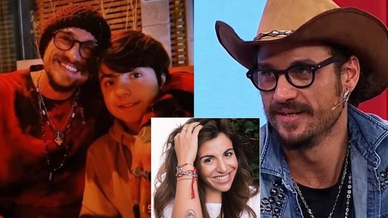 Sorpresivo saludo de cumpleaños de Benjamín Agüero, el hijo de Gianinna Maradona, a Daniel Osvaldo en medio de rumores de separación (Fotos: Web e Instagram Stories)