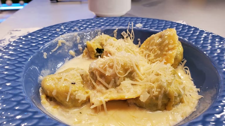 Sorrentinos de vegetales, por Memo Mandarano. Foto. Cucinare TV