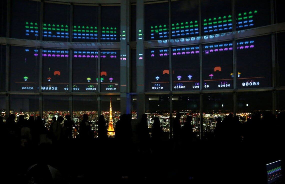 Space Invaders revolucionó Tokio en su 40 aniversario
