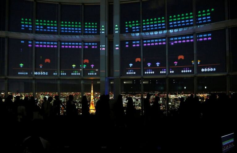 Space Invaders revolucionó Tokio en su 40 aniversario