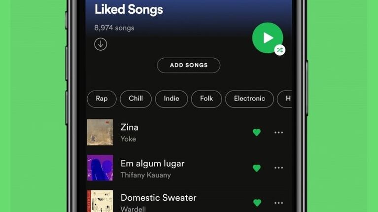 Spotify añade filtros a las canciones favoritas para elegir según género y estado de ánimo. Foto: DPA.